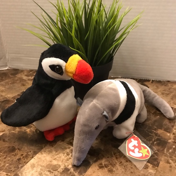 Retired TY Beanie Baby "Ants" and “Puffer” - Picture 9 of 9